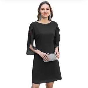 Grace Karin Black Long Sleeve Dress NWT Size 14
